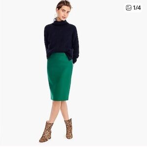 J. Crew Factory Green Pencil Skirt